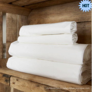 Gros blanc TC200 100% coton tissu en rouleau emballage